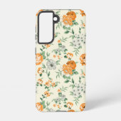 Weich gelber Garten Blumenmuster Samsung Galaxy Hülle (Rückseite)