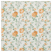 Weich gelber Garten Blumenmuster Stoff (Muster)