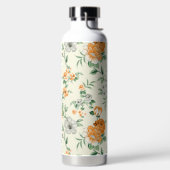 Weich gelber Garten Blumenmuster Trinkflasche (links)