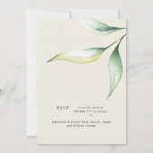 Weich gelbes Brautparty Einladung (Rückseite)