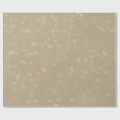 Weich gescatterte Herzen - Taupe Geschenkpapier (Flach)