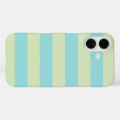 Weich gestreiftes Muster - Limone Creme & Limpet Case-Mate iPhone Hülle (Rückseite (Horizontal))