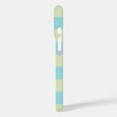 Weich gestreiftes Muster - Limone Creme & Limpet Case-Mate iPhone Hülle (Rückseite / Links)