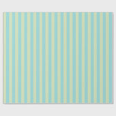 Weich gestreiftes Muster - Limone Creme & Limpet Geschenkpapier (Flach)