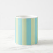 Weich gestreiftes Muster - Limone Creme & Limpet Kaffeetasse (Mittel)