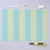 Weich gestreiftes Muster - Limone Creme & Limpet Seidenpapier (Handwerk)