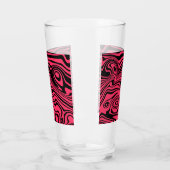 Weich gestreiftes schwarzes Rotes Glas oder wählen (Links)