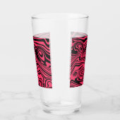 Weich gestreiftes schwarzes Rotes Glas oder wählen (Rechts)