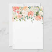 Weich gestrichene Blumenmädchen Einladung zum 1. G (Rückseite)