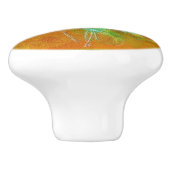 Weich gestrichene Sonnenblumen Keramikknauf (Seitenansicht)