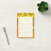 Weich gestrichene Sonnenblumen Post-it Klebezettel (Büro)