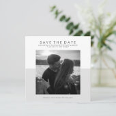Weich-Grau-Weiß-Minimal Save the Date | Foto (Stehend Vorderseite)