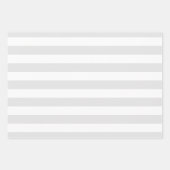 Weich graue Polka Dot weich gestreift und fest Geschenkpapier Set (Vorderseite)