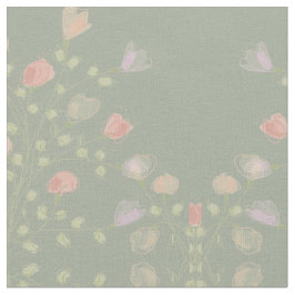 Weich grün mit Pastell floral Stoff