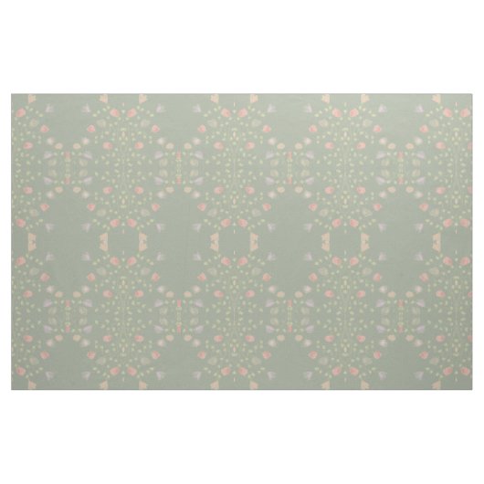 Weich grün mit Pastell floral Stoff (Fat Quarter (45,7 x 55,9 cm))