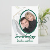 Weich grüne Blätter Weihnachten minimal (Stehend Vorderseite)