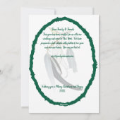 Weich grüne Blätter Weihnachten minimal (Rückseite)