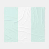 Weich-grüne Pastellfarben und weißes Bar Fleecedecke (Vorderseite (Horizontal))