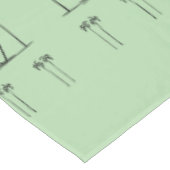 Weich grüne, Personalisierte Kokospalmen der Silho Tischdecke (Schrägansicht)