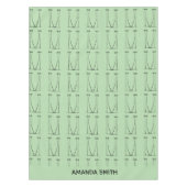 Weich grüne, Personalisierte Kokospalmen der Silho Tischdecke (Vorderseite)