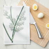 Weich grüner Botanischer Garten IV Geschirrtuch (Viertel Falte)