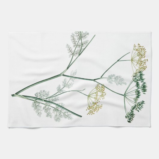Weich grüner Botanischer Garten IV Geschirrtuch (Horizontal)