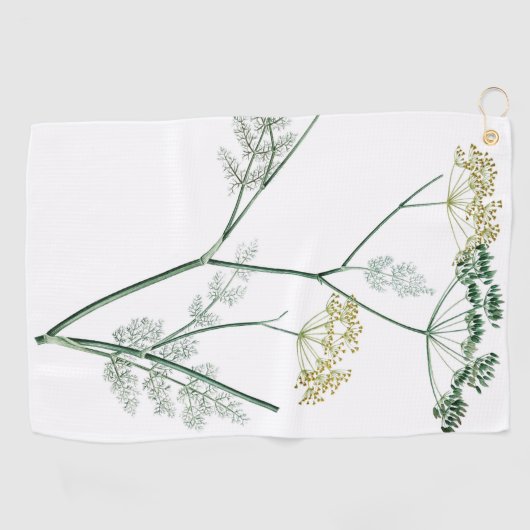 Weich grüner Botanischer Garten IV Golfhandtuch (Horizontal)