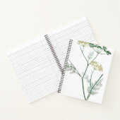 Weich grüner Botanischer Garten IV Notizblock (Innenseite)