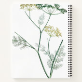 Weich grüner Botanischer Garten IV Notizblock (Rückseite)