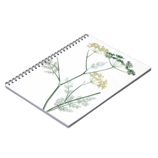 Weich grüner Botanischer Garten IV Notizblock (Linke Seite)