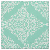 Weich grünes und weißes Blumenmuster Stoff (Muster)