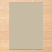 Weich hellbeige Hintergrund - Hochzeitsdesign Acryleinladungen (Vorderseite)