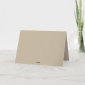 Weich hellbeige Hintergrund - Hochzeitsdesign Einladung (Rückseite)