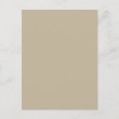 Weich hellbeige Hintergrund - Hochzeitsdesign Feiertagspostkarte (Vorderseite)