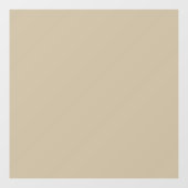 Weich hellbeige Hintergrund - Hochzeitsdesign Fensteraufkleber (Blatt)