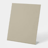 Weich hellbeige Hintergrund - Hochzeitsdesign Sockelschild (Vorderseite)