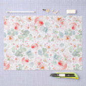 Weich hellrosa Blume Botanisch Seidenpapier (Handwerk)