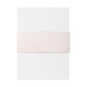 Weich hellrosa Eleganter Einladung zur Hochzeit Ba Einladungsbanderole (Rückseitenbeispiel)