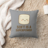 Weich ist eine Superkraft Kissen (Decke)