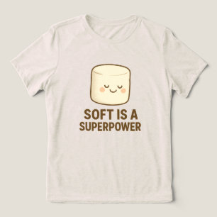 Weich ist eine Superkraft Tri-Blend Shirt