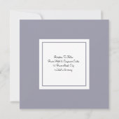 Weich Lila, schottische Heather, Herz-Hochzeit (Rückseite)