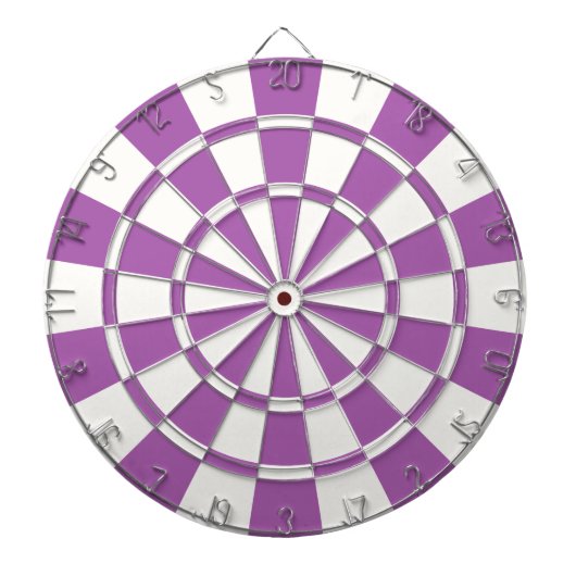 Weich Lila und weiß Dartscheibe (vorne)