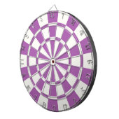 Weich Lila und weiß Dartscheibe (Vorderseite rechts)