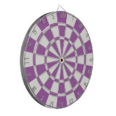 Weich Lila und weiß Dartscheibe (Vorderseite Links)