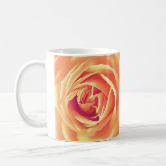 Weich orange Rose Kaffeetasse (Links)