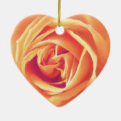 Weich orange Rose Keramikornament (Hinten)