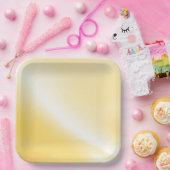 Weich orangefarbene Papierplatte Pappteller (Party)