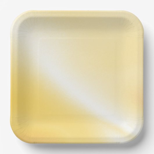 Weich orangefarbene Papierplatte Pappteller (Vorderseite)