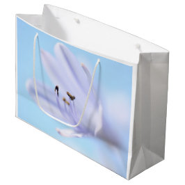 Weich Pastel Blau Lila Blume Große Geschenktüte