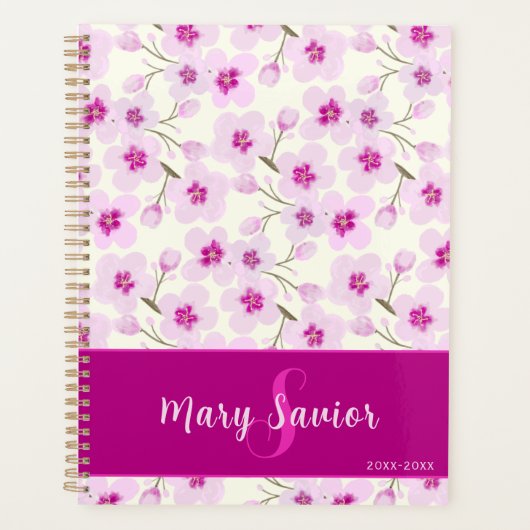 Weich Pastel Cherry Blossom Blume Planer (Vorderseite)